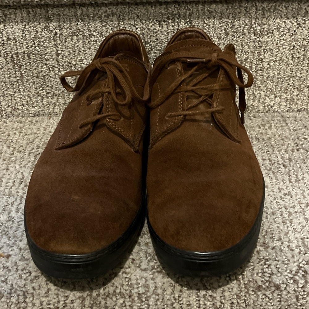 Tod's Rich Brown Suede Oxfords